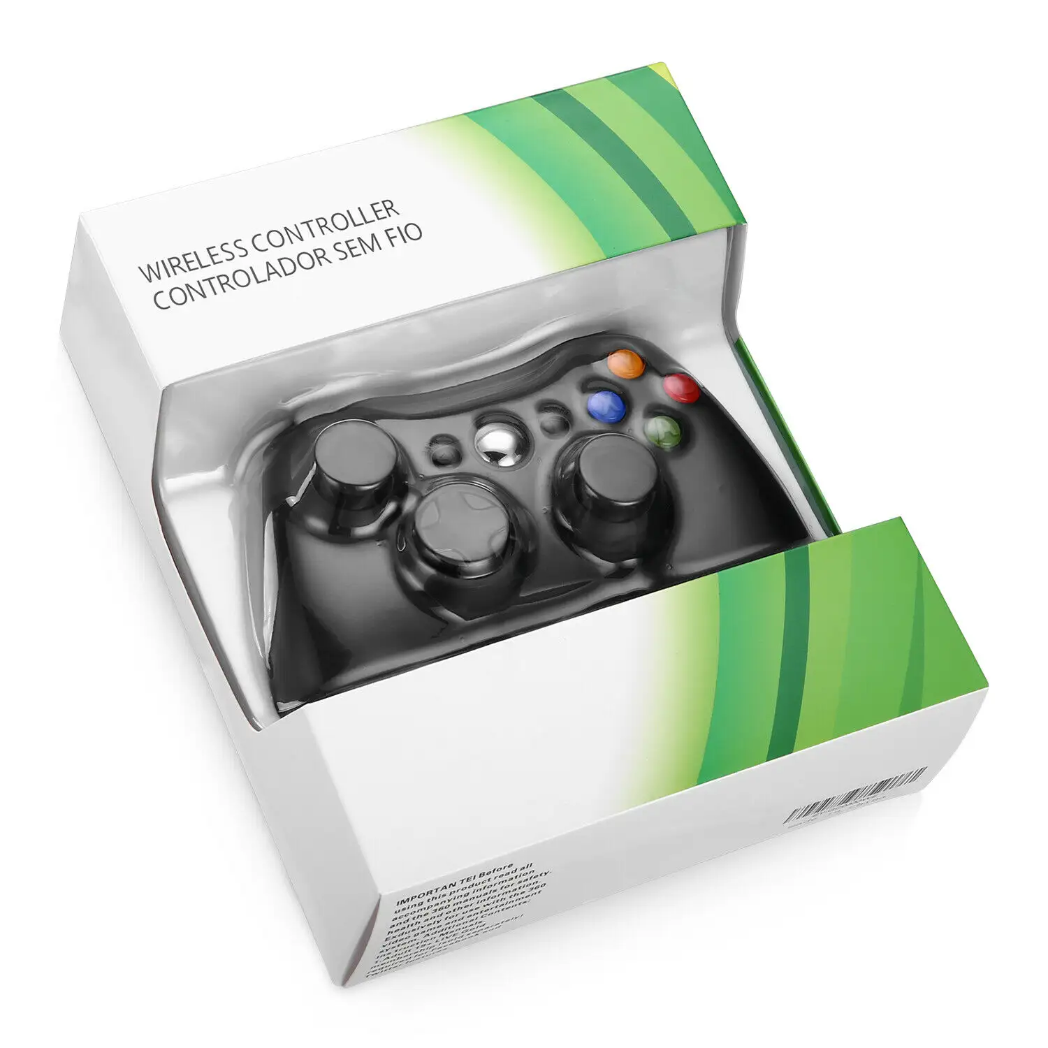 Tay Cầm Chơi Game Bluetooth Màu Đen Chính Hãng Bộ Điều Khiển Không Dây Cho Máy Tính Bảng Điều Khiển XBOX 360