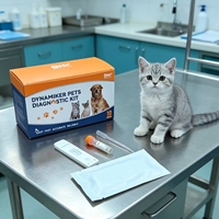 Kit de diagnostic vétérinaire certifié CE à haute sensibilité, test rapide des anticorps du virus de l'immunodéficience féline, kit de test FIV Ab, 5-10 min