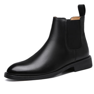 Bottines Chelsea 2025 Femme/Homme - <span class=keywords><strong>Cuir</strong></span> Véritable Chaud d'Hiver, Bout Pointu, À Enfiler, Semelle Antidérapante et Résistante à l'Usure - Product Image 5