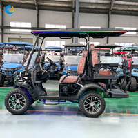Chariot utilitaire tout-terrain 4x4 48V pas cher, véhicule électrique pliable professionnel pour ferme, propriété, complexe hôtelier, chariot de golf