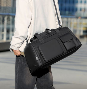 กระเป๋าเดินทางแบบพับได้ผ้าอ๊อกซ์ฟอร์ดมีซิปแบบพกพาน้ำหนักเบาแนวย้อนยุคสำหรับเล่นกีฬากันน้ำความจุสูงออกแบบได้ตามที่ต้องการ - Product Image 3