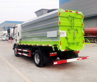 Camion benne hydraulique pour collecte de déchets humides, contrôle des odeurs, multi-compartiments, chargement automatisé, transport de déchets de cuisine