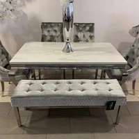 Autres meubles de salle à manger commerciaux, prix de gros bon marché, ensemble de table à manger moderne de luxe 6 places pour la maison