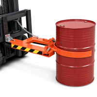 DG40 Grappin de levage robuste pour chariot élévateur, capacité 340 kg, pince à cerceau automatique pour fûts en acier de 55 gallons