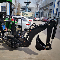 Tracteur pelleteuse avec attelage 3 points Pelle rétrocaveuse remorquable à 3 points avec CE