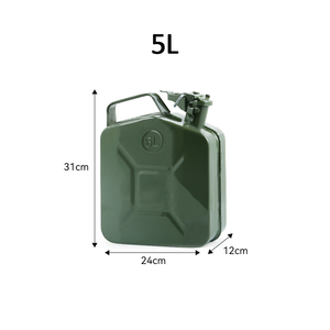 Bidon métallique portable de 20 litres de style européen pour huile, <span class=keywords><strong>essence</strong></span> et carburant – Réservoir jerrycan pour le stockage nomade – Fabrication de jerrycans pétroliers - Product Image 2