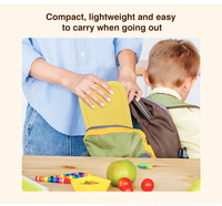 Sûr et élégant école Portable 800ml 3 compartiments sans BPA Silicone isolé enfants Bento boîte à lunch ensemble