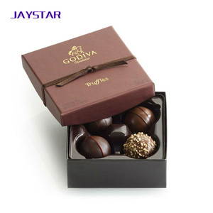 Valentine Luxury Small Thin Kraft Paper Cardboard Box Craft Custom Chocolate Box For Gift