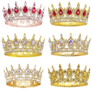 Bridal Crown Headpiece Cross-border Rhinestone <b>Headband</b> Baroque Alloy Wedding Dress Accessory - Product Image 1