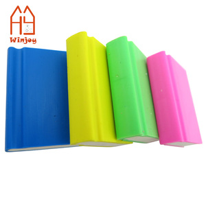 Gommes à effacer en caoutchouc à logo imprimé, en forme de crayon, mignonnes et originales pour enfants, couleurs assorties, papeterie non toxique - Product Image 3