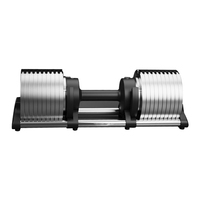 Poids de musculation à domicile personnalisés de haute qualité, incrément de 2 kg, 24 kg, 36 kg, 44 kg, ensemble d'haltères réglables pour la musculation en salle de sport