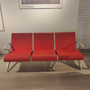 Chaise d'attente en alliage d'aluminium pour les espaces publics, aéroports, hôpitaux, centres commerciaux et utilisation en extérieur - Design moderne, mobilier commercial durable - Product Image 4