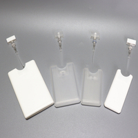 Flacon pulvérisateur de désinfectant pour les mains en plastique portable de 20 ml, type carte de crédit, flacon pulvérisateur de désinfectant pour les mains en plastique