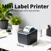 Mini imprimante thermique sans encre de 2 pouces SR5808, imprimante de codes-barres et QR de 58 mm, interface USB/sans fil, en stock