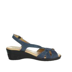 Sandalias de Plataforma Cinzia Soft Donna Azules Talla 37, Zapatos Cómodos para Mujer - Product Image 3