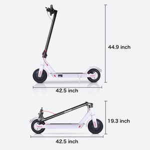 Zweiradiger Faltbarer Wasserdichter Roller Bürstenloser Motor 350W 25km/h 25-30km Reichweite Aluminium Lithium App-Steuerung - Product Image 3