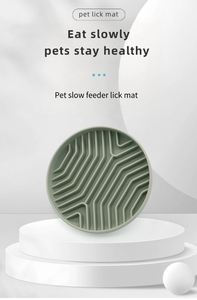 New Arrival Wholesale <strong>Luxury</strong> Custom Logo Silicone Waterproof Portable Durable Feeding Lick Mat Food <strong>Pet</strong> <strong>Dog</strong> Cat Slow <strong>Bowl</strong> - Product Image 2