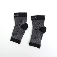 Chaussettes de compression de cheville en nylon de haute qualité, respirantes, à bout ouvert, pour le football, protection de la cheville, faible MOQ, prix d'usine en gros