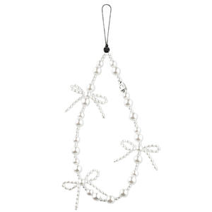 Cordón <span class=keywords><strong>para</strong></span> Teléfono con Colgante de Corazón Acrílico, Mariposa y Perlas, Cadena <span class=keywords><strong>para</strong></span> Teléfono Personalizada - Product Image 5
