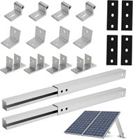 Support solaire réglable supports de montage de toit support d'inclinaison de panneau solaire réglable support pivotant réglable