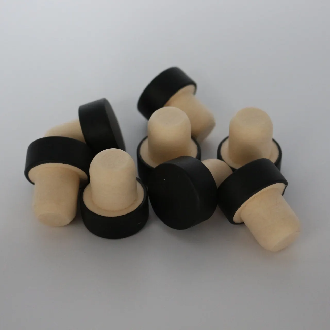 Wholesale bottle stopper wooden polymer top stopper bottle closure synthetic cork corks