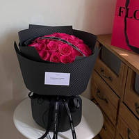 Papier d'emballage floral 3D gaufré, papier d'art pour emballage de fleurs, papier imperméable pour fleuriste, matériau pour boîte cadeau florale