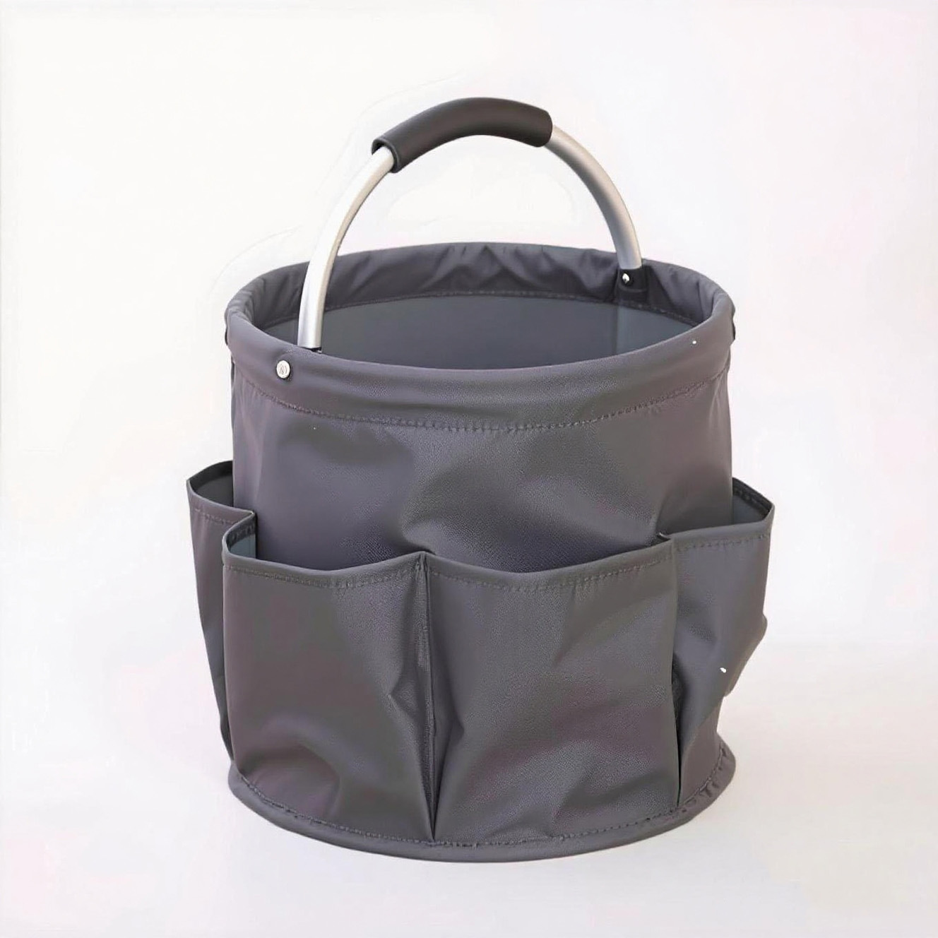Multifunctional basket with aluminum handle [grey]