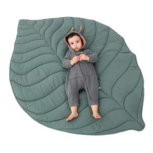 Nouveau-né bébé coton feuille pépinière tapis en peluche infantile pliable lavable doux coton lit ramper jouer salle de sport activité tapis de jeu - Product Image 1