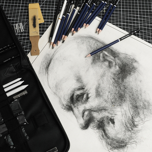 Bộ chì vẽ chuyên nghiệp Mobee P3506/B 36 cây, bộ dụng cụ vẽ tranh dành cho nghệ sĩ, trẻ em, người mới bắt đầu, đồ dùng vẽ phác thảo - Product Image 3