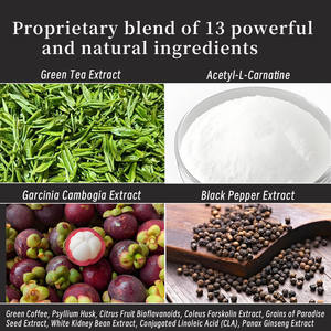 Capsule Premium per la perdita di peso con 13 ingredienti naturali tè verde Garcinia Cambogia <span class=keywords><strong>CLA</strong></span> per la gestione del peso potenziatore di energia - Product Image 3