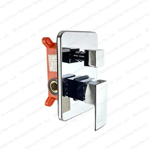 Three Function With Push Type Handy Head In-Wall Shower Mixer Tap