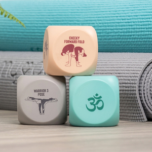 <span class=keywords><strong>Dados</strong></span> de Yoga de Madera con Certificación FSC, Impresión Personalizada con Posturas de Ejercicio para Juegos de Fitness, Accesorio para Clases, Directo de Fábrica, OEM, ODM - Product Image 2