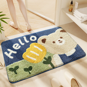 Nouveauté : <span class=keywords><strong>Tapis</strong></span> de sol pour enfants, motif animal mignon et moderne, antidérapant, doux, en polyester lavable, pour salle de jeux - Product Image 1