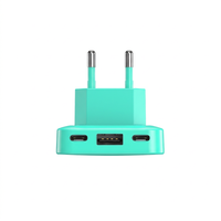 Adaptor Charger Travel 65W Warna Kustom, Tipis Lipat Portabel untuk Laptop C, Bersertifikasi CE RoHS, Ramah Lingkungan, Bahan PC Tahan Api