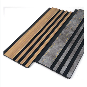 แผ่นผนัง 120*12*2900 มม. แผ่นผนังลายลูกฟูก PS แผ่นผนังไม้สำหรับตกแต่งภายใน แผ่นผนัง 3 มิติ PS สำหรับตกแต่งผนังภายใน - Product Image 4