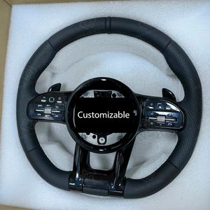 Volante Deportivo de Cuero Mejorado con Marca Roja para <span class=keywords><strong>Mercedes</strong></span>-Benz CLS GLC GLE GLS <span class=keywords><strong>GLA</strong></span> CLA GLK SLC W204 W205 W212 W221 W222 - Product Image 2