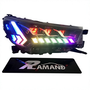 <span class=keywords><strong>Faro</strong></span> <span class=keywords><strong>RGB</strong></span> di Fabbrica per Hilux Revo 2021-2025, Fari a LED Completi con DRL Colorati, Accessori Revo 2021 - Product Image 1