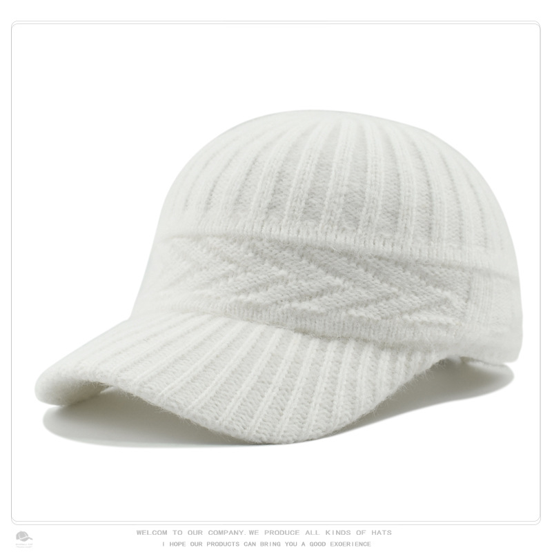 White#knitted hat