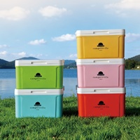 Glacière 5L, petite glacière portable en plastique rigide pour le camping, les pique-niques, les voyages, avec logo personnalisé, cadeau publicitaire.