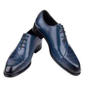 Zapatos de Vestir de Cuero Genuino con Suela Gruesa de Lujo para Hombre, Diseño Moderno con Cordones y Tallado Brillante al Estilo Inglés - Product Image 6