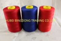 Benang Jahit Poliester Ring Spun/TFO High Tenacity 40s 5000 Yard 100% Poliester Ramah Lingkungan untuk Bordir Rajut