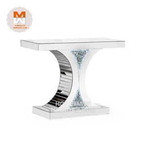 Mesa de <span class=keywords><strong>consola</strong></span> con espejo en forma de C moderna <span class=keywords><strong>barata</strong></span> con iluminación LED - Product Image 1
