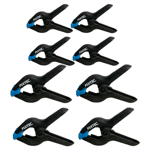 FIXTEC <b>Woodworking</b> <b>Clamp</b> 4'' 6'' Fixed Spring <b>Clamps</b> 4pcs PP+fiberglass Mixture Body Powerful Plasticspring FHC2004-4/FHC2006-4 - Product Image 1