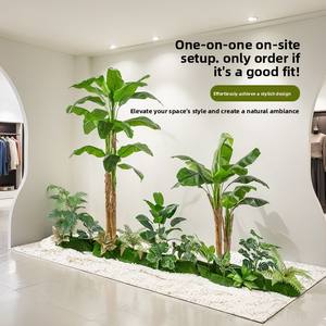 Plantes vertes artificielles <span class=keywords><strong>en</strong></span> <span class=keywords><strong>pot</strong></span>, articles décoratifs, aménagement intérieur, vitrines <span class=keywords><strong>de</strong></span> magasins, centres commerciaux, résistantes aux UV, haute qualité artificielle - Product Image 5