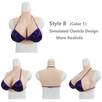 Prothèse mammaire en silicone taille G, seins réalistes et volumineux pour transgenre, travesti, drag queen