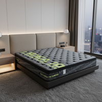 Matelas orthopédique à ressorts ensachés, mousse haute densité durable, soutien 5 zones, soulagement des douleurs dorsales, utilisation hospitalière, hôtelière, scolaire