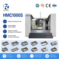 Centre d'usinage horizontal haute précision HMC1000S pour travaux lourds, déplacement 1800/1300/1000 mm, table rotative 1000x1000 mm, GSK/FANUC