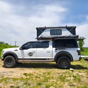 <span class=keywords><strong>Tente</strong></span> de camping <span class=keywords><strong>pour</strong></span> camion à double couche imperméable facile à installer, <span class=keywords><strong>tente</strong></span> de toit de voiture <span class=keywords><strong>pour</strong></span> 4 personnes, conception à armature droite - Product Image 3