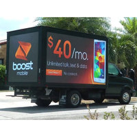 P4 4 kaki 4K kotak iklan Led mobil truk layar tampilan Led Camion mayitaire Ecran dinding Video Led