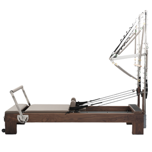 Reformer de Pilates de Madera de Nogal de Lujo con Torre de Medio Trapecio para Estudio de Pilates Comercial, Equipo de Gimnasio OEM - Product Image 1
